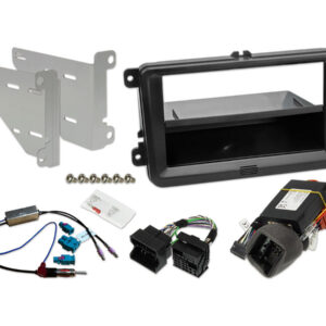 1DIN Alpine Halo és 2DIN telepítőkészlet CAN-UART interfésszel VW platformokhoz (MIB-PQ - Seat, Skoda és Volkswagen)